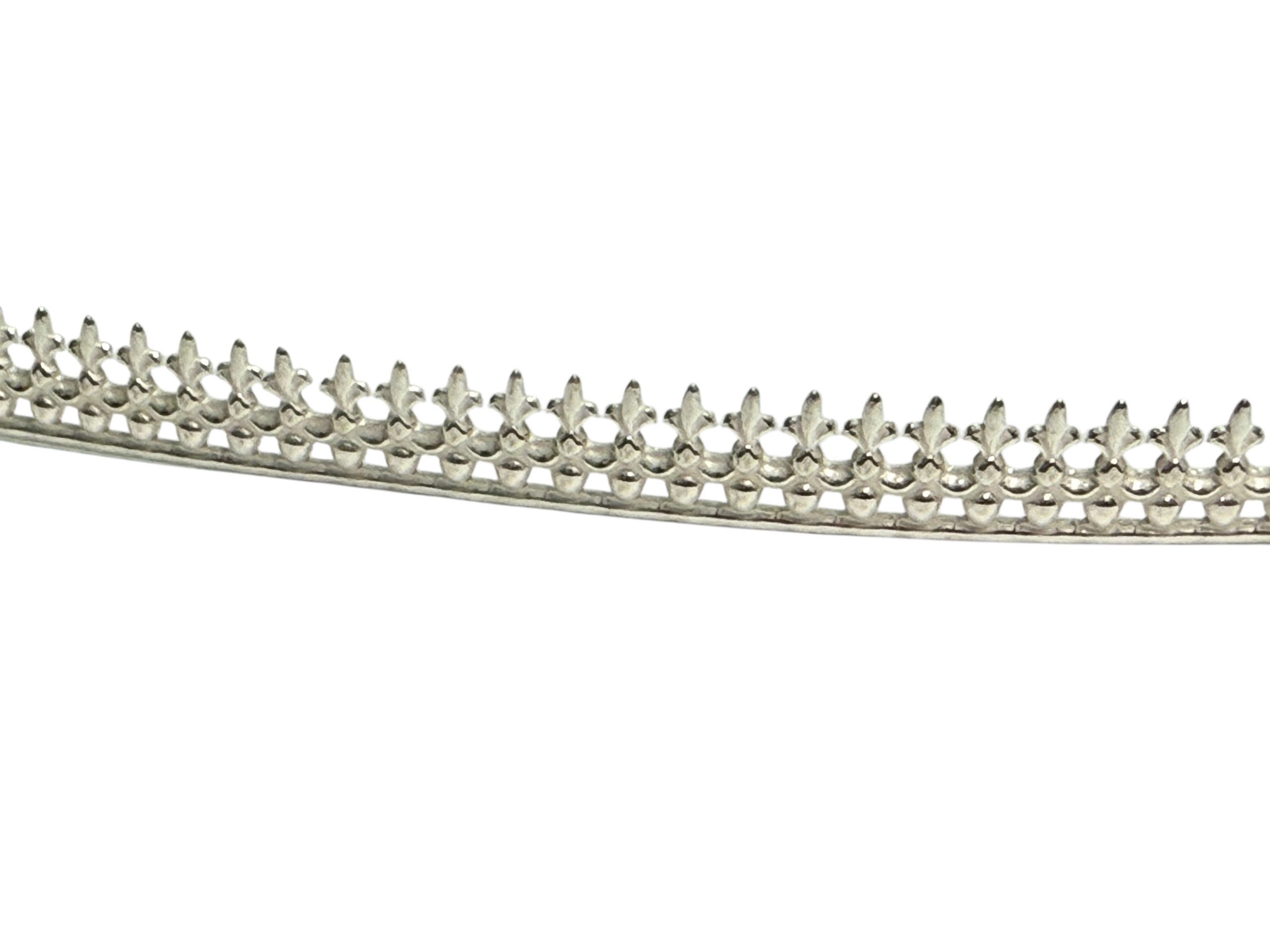 925 Sterling Silver Gallery wire, Ball and Fleur design, bezel wire, stone setting wire