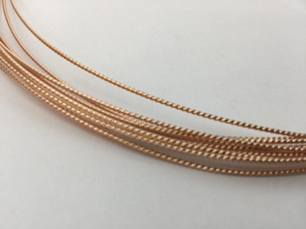 14kt rose gold fill twist wire dead soft - Image 3