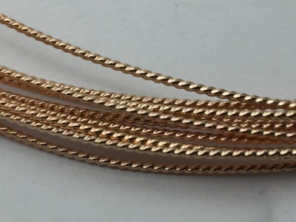 14kt rose gold fill twist wire dead soft - Image 2