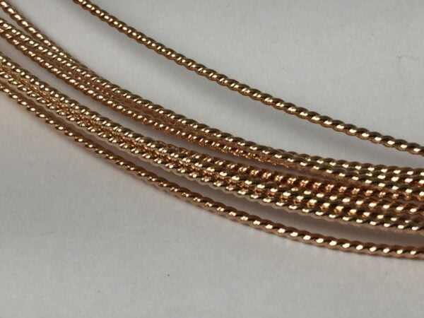 14kt rose gold fill twist wire dead soft - Image 5