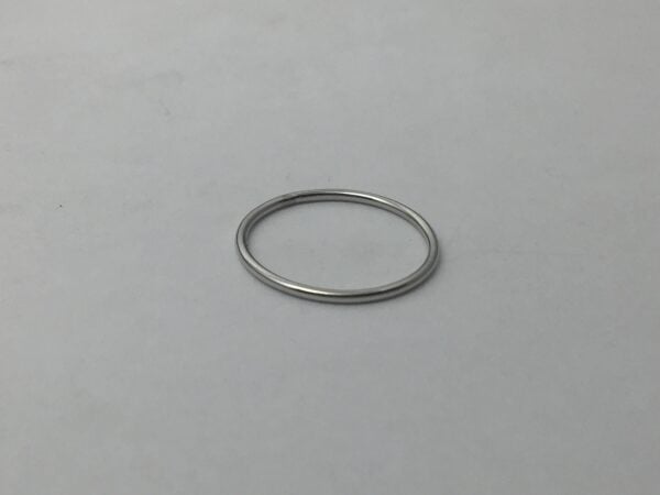 950 Platinum band, platinum ring, skinny band, thin halo ring, 1.3mm - Image 8