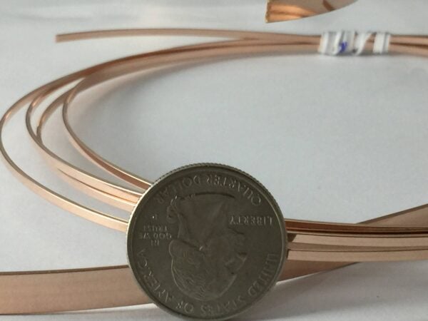 14kt ROSE gold filled flat stock wire - Image 3