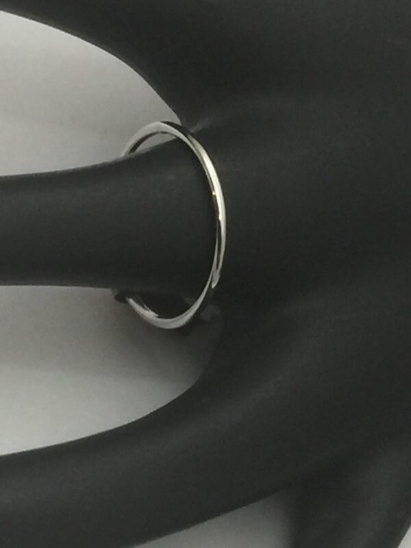 950 Platinum band, platinum ring, skinny band, thin halo ring, 1.3mm - Image 7