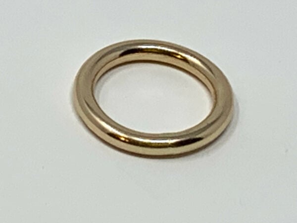 14kt yellow gold filled round band, 8 gauge thick - Image 2