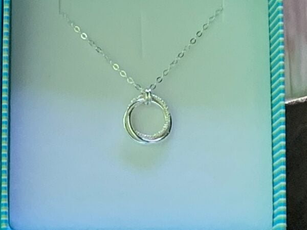 Love knot necklace in sterling silver , Algerian knot - Image 7