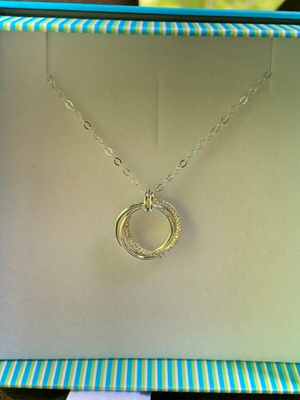 Love knot necklace in sterling silver , Algerian knot - Image 10