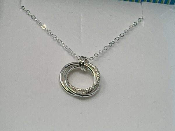 Love knot necklace in sterling silver , Algerian knot - Image 6