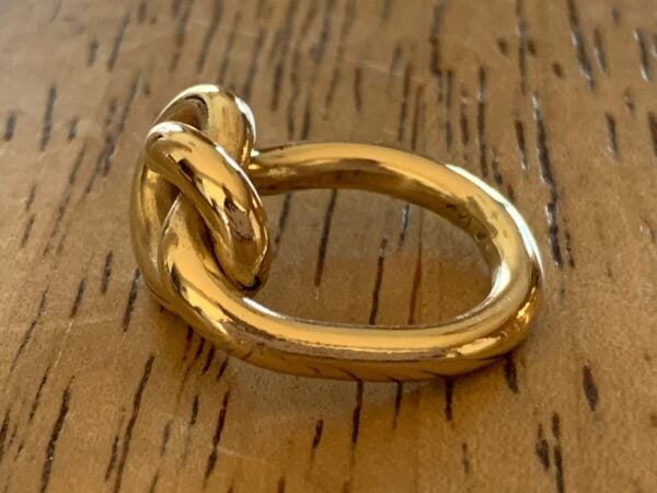 14kt yellow gold filled 8g thick knot ring - Image 4