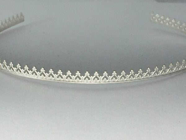 Argentium 940 sterling silver gallery wire for bezel setting cabs, dimension 4.75mm high x .75 mm wide - Image 3