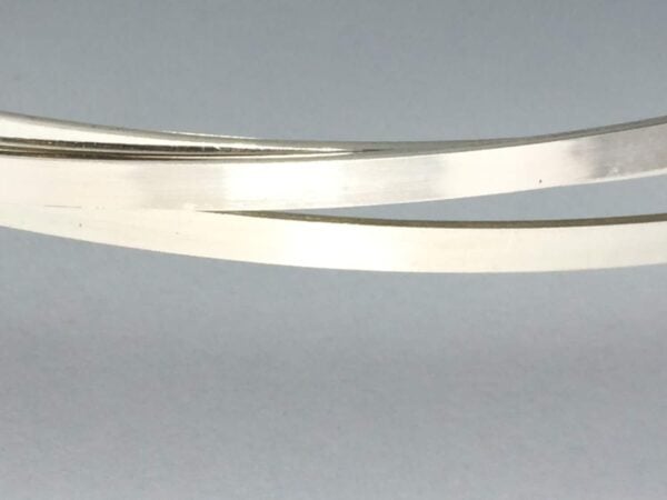 Sterling silver 925 flat rectangle wire by the foot