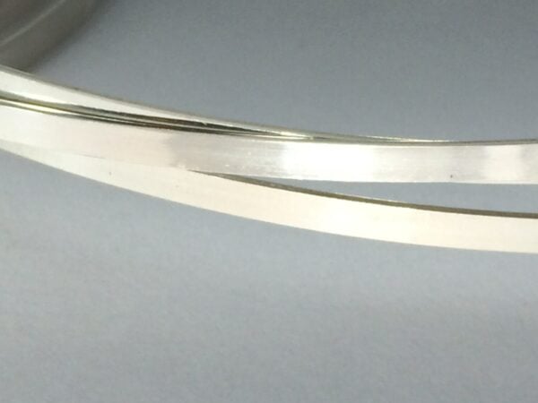 Sterling silver 925 flat rectangle wire by the foot - Image 4