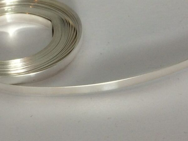 925 silver plain strip bezel wire for jewelry