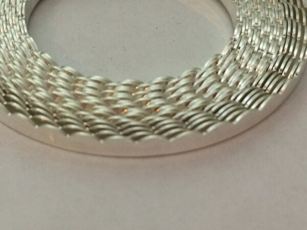 .999 silver scalloped bezel wire - Image 2