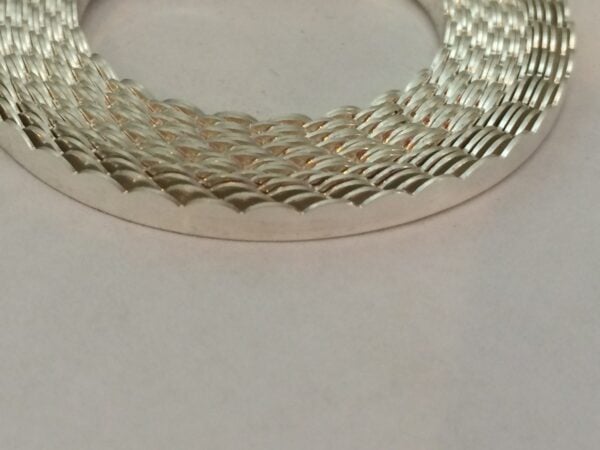 .999 silver scalloped bezel wire - Image 4