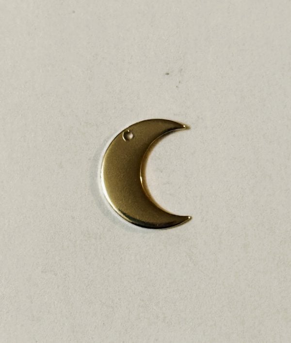 Moon blank, crescent stamping blank, 5/8" 20 gauge thick