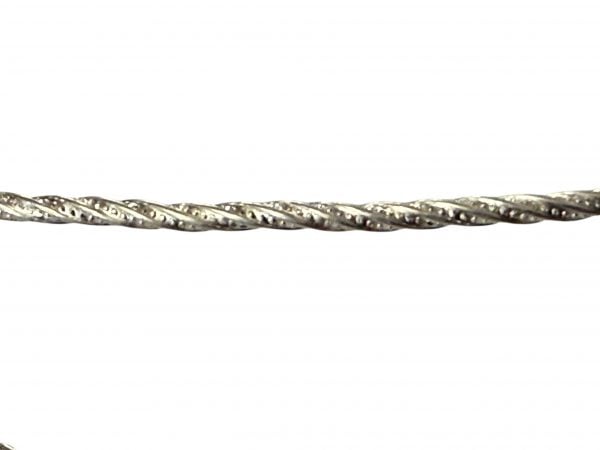 925 sterling silver beaded pattern twist wire