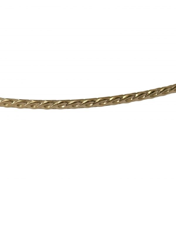 14kt Yellow Gold filled rope pattern wire